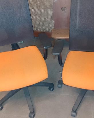 coppia di sedie ufficio 