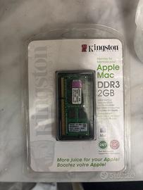RAM Mac DDR3 2GB Kingston 1333MHz SO-DIMM - NUOVA