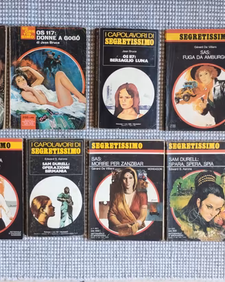 Lotto 11 libri Segretissimo Mondadori vintage