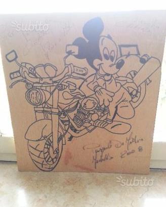 Disegni su tavole di legno