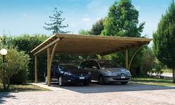 TETTOIA IN LEGNO PER AUTO SU MISURA