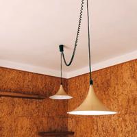 Lampade a sospensione anni 70 in alluminio 