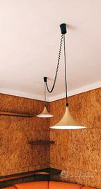 Lampade a sospensione anni 70 in alluminio 