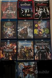 lotto stock 10 blu ray walt disney, pixar, marvel