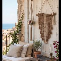 Decorazione Nordico Scandinavo Arazzo Portapiante 