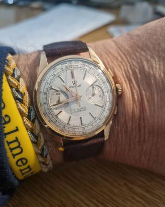 revue chrono oro 18 k valjoux 23