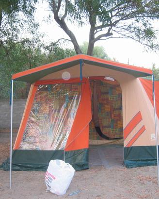 Tenda da campeggio casetta