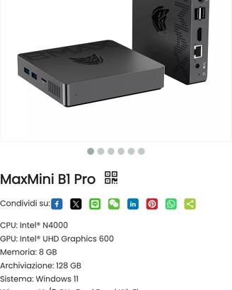 Mini pc BMAX B1 PRO
