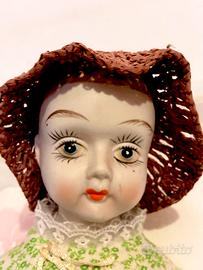 Grande Bambola Barbie Doll alta  45 cm Porcellana