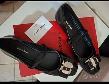scarpe da donna ballerine ferragamo new vara plate