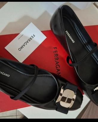 scarpe da donna ballerine ferragamo new vara plate