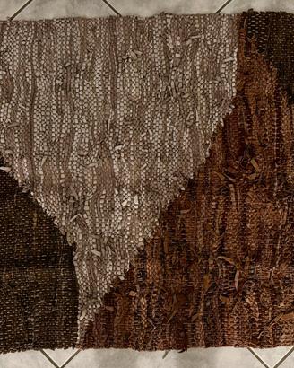 Tappeto Artigianale Pelle 90 x 150 cm Casa Arredo