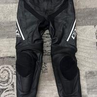 Pantaloni moto pelle Dainese tg 50