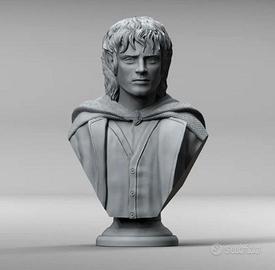 Busto in resina 10k di Frodo Baggins