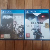2 giochi ps4 killzone e RAINBOW six seige 