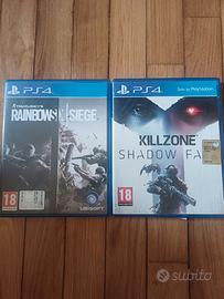 2 giochi ps4 killzone e RAINBOW six seige 