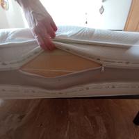 Rete a doghe e materasso matrimoniale Eminflex