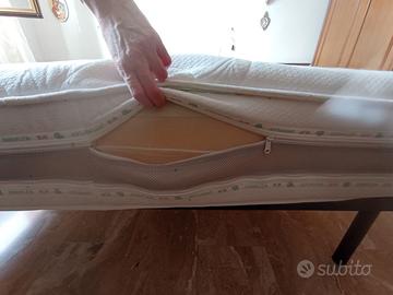 Rete a doghe e materasso matrimoniale Eminflex