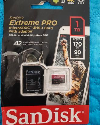 MicroSD Sandisk Extreme pro 1TB originale 