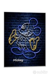 Quadro Stampa su Tela Mickey Neon – Design Moderno