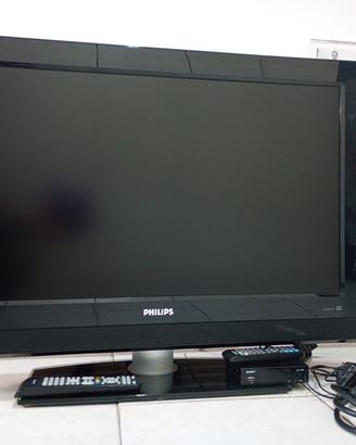 Televisore philips 32" con decoder esterno