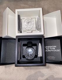 Swatch Omega Mission to the Moonphase bianco nero