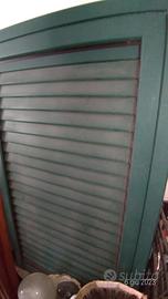 finestra persiana alluminio verde