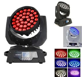 Teste mobili 36x18 rgbwap uv zoom wash