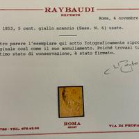 Francobollo ducato di parma 5 cent.