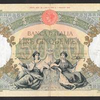 Banconota 5000 lire del 1947 testina, rarissima