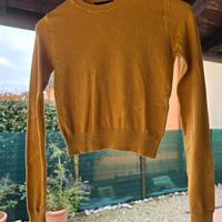 Maglietta Bershka Arancione Taglia S