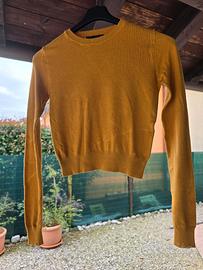 Maglietta Bershka Arancione Taglia S