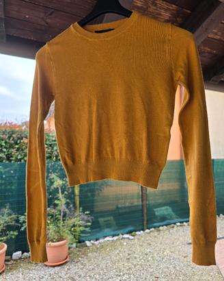 Maglietta Bershka Arancione Taglia S