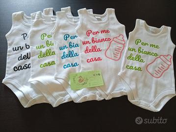Body neonato con scritta