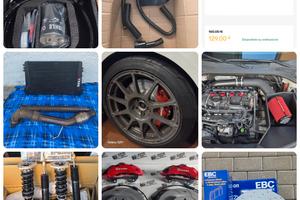 Impianto frenante, intercooler,assetto,aspirazione