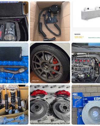 Impianto frenante, intercooler,assetto,aspirazione