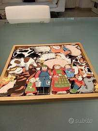 Vecchio gioco da collezione in legno.