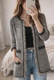 Cardigan con frange