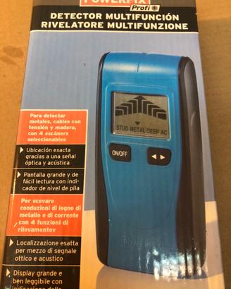 Rilevatore multifunzione + 2 batterie 9v