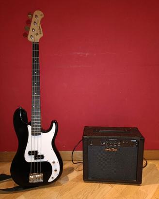 Basso Harley Benton PB-20 BK + amplificatore HB-20