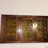 Credenza pensile in stile sardo rustico