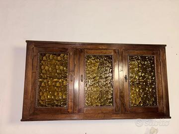 Credenza pensile in stile sardo rustico