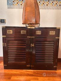 Mobile contenitore stile nautico / coloniale