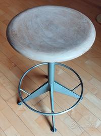 Sgabello industriale Mautren '60 Mid-Century