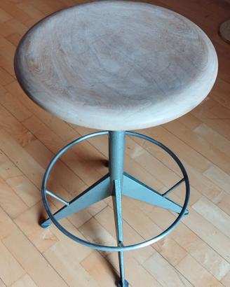Sgabello industriale Mautren '60 Mid-Century