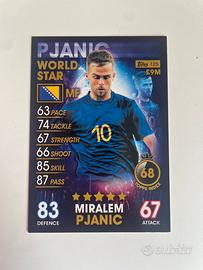 Carta Match Attax 101 Bosnia Miralem Pjanic