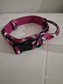 collare rosa camouflage per cani