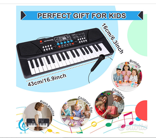 Tastiera piano per bambini con 37 tasti da 3 anni