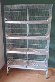 Gabbia da 120  cm con carrello