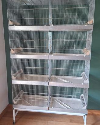 Gabbia da 120  cm con carrello